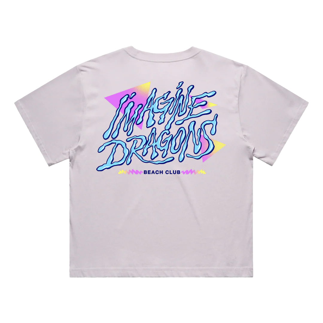 Beach Club Ladies Crop Tee - Image 2
