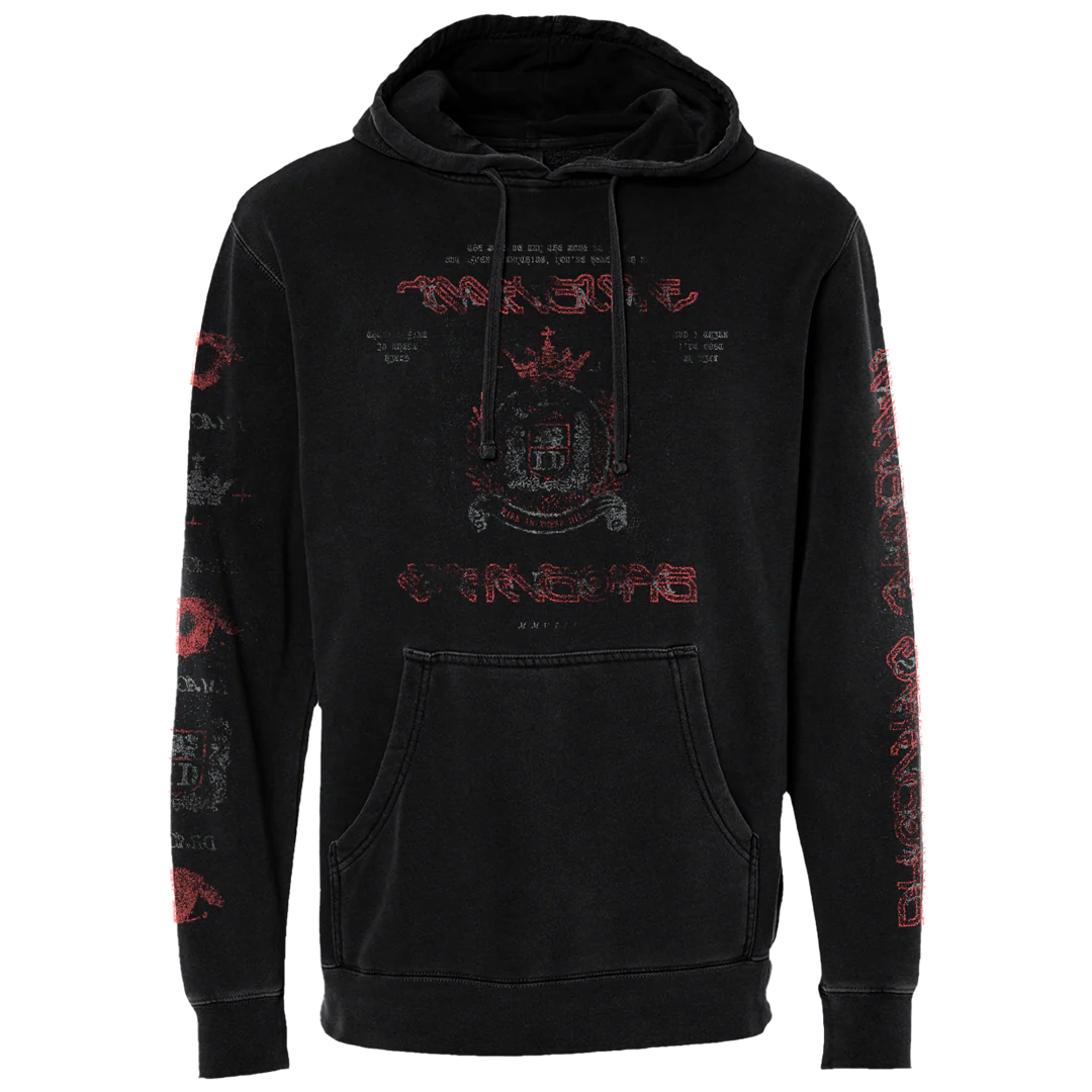 Crest Black Hoodie