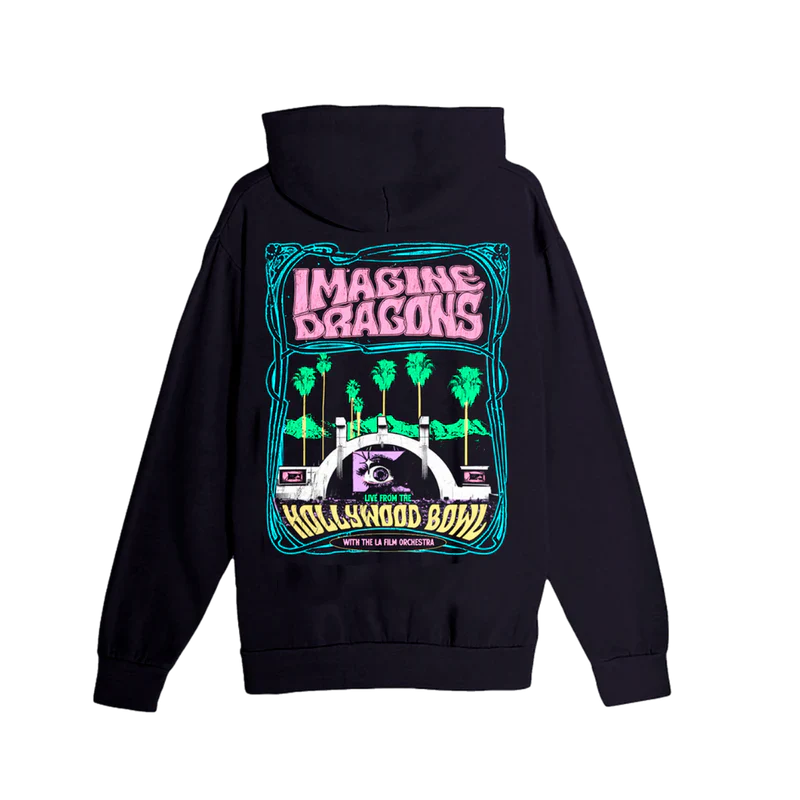 Live Hollywood Bowl Film Palm Tree Hoodie