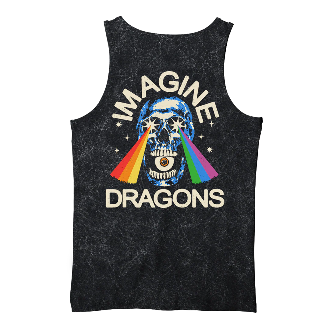 Rainbow Laser Skull Mineral Dye Tank - Image 2