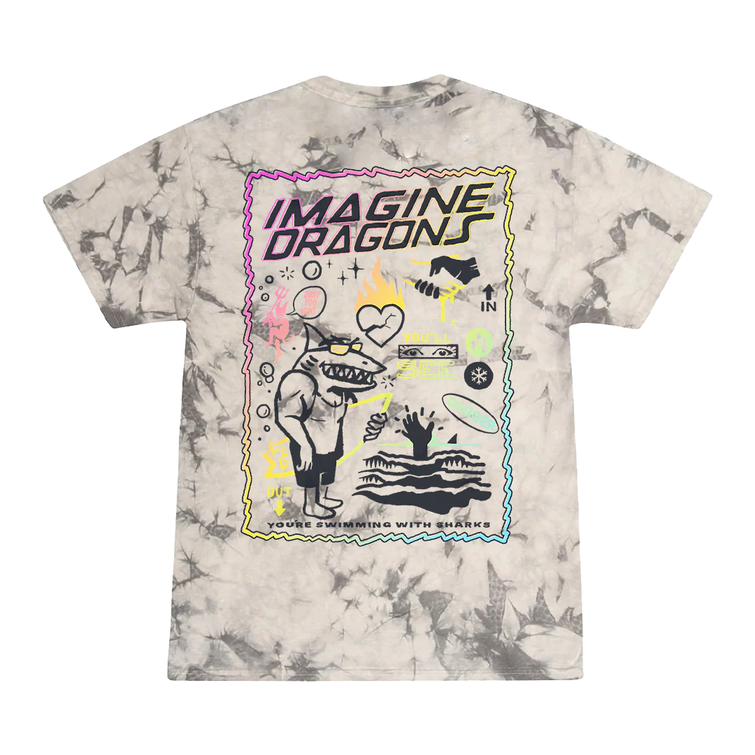 Sharks Tye Dye Tee - Image 2