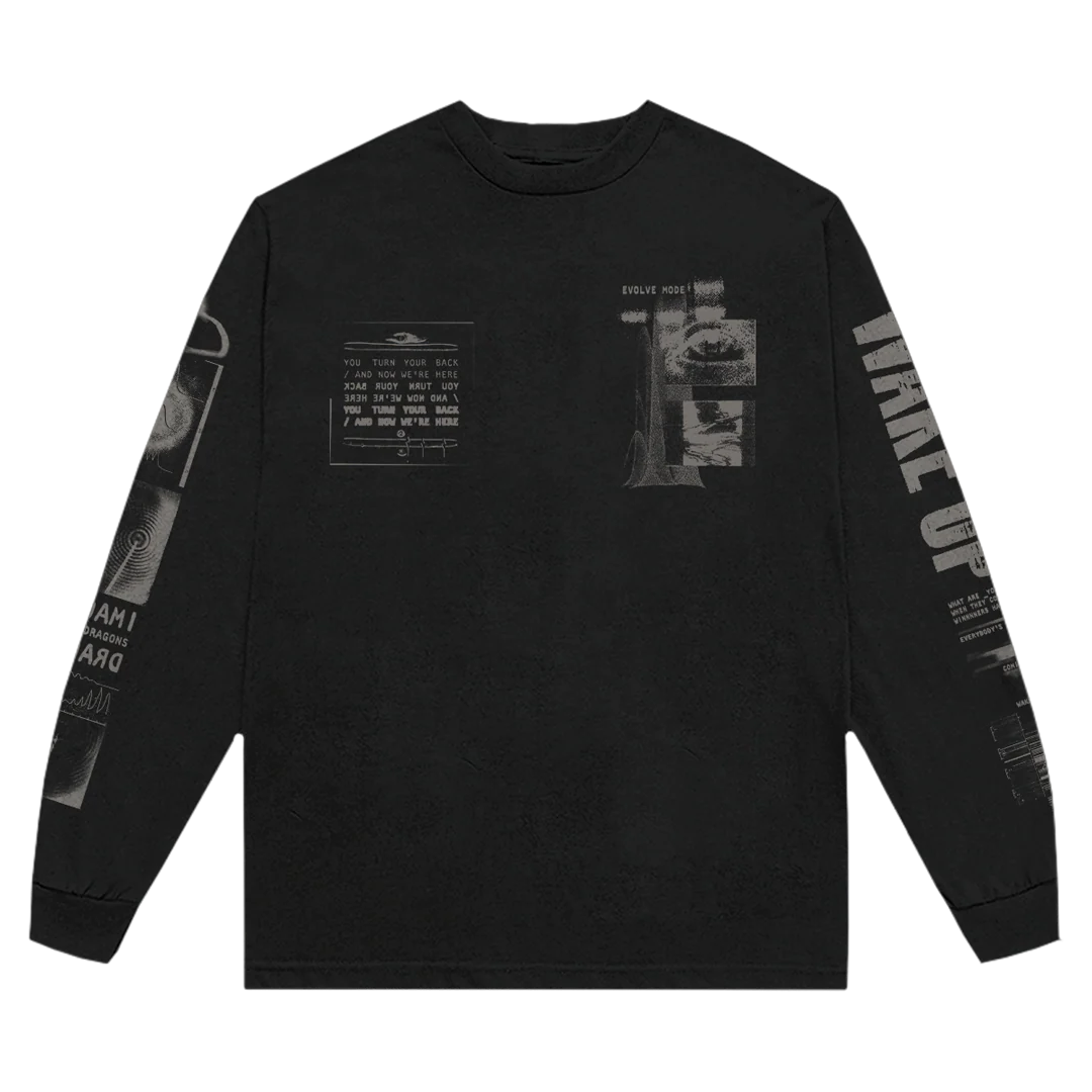 Wake Up Black Long Sleeve